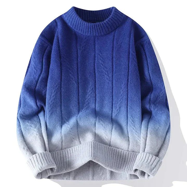 Pull en maille bicolore homme moderne