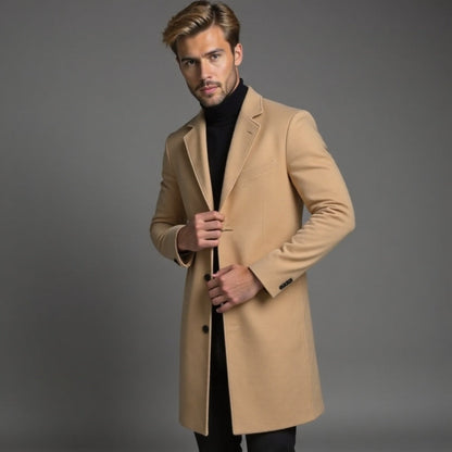 Manteau d'hiver homme coupe slim classique