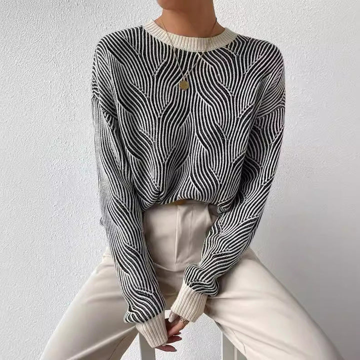 Pull tricoté col roulé femme Doux Chaud