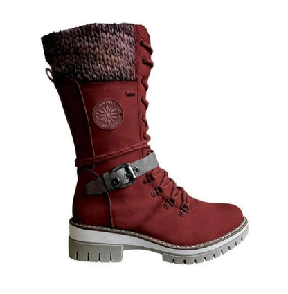 Bottes d'hiver imperméables pour femme, chaussures de neige