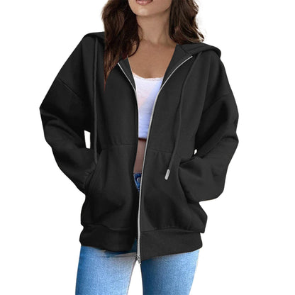 Veste à capuche zippée sportive