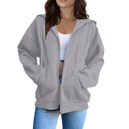 Veste à capuche zippée sportive
