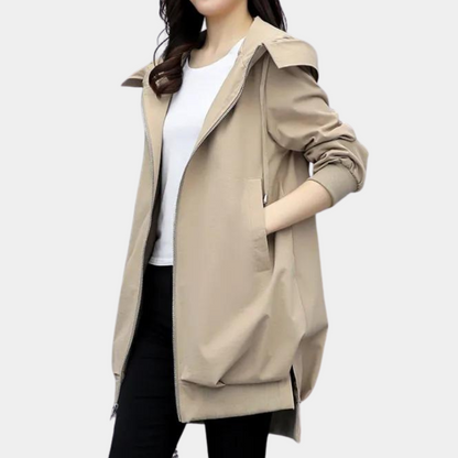 Veste d'automne longue et moderne pour femme