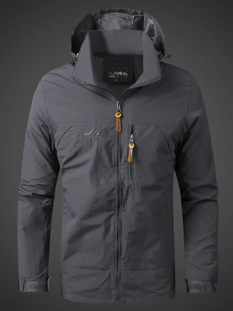 Parka imperméable à capuche pour homme
