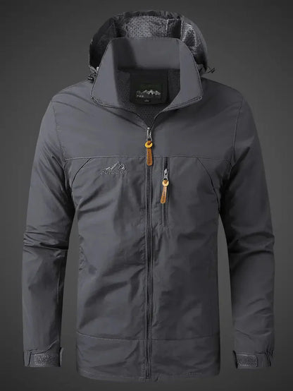 Parka imperméable à capuche pour homme