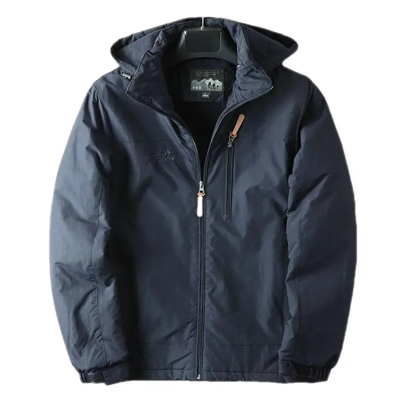 Veste d'hiver pour homme Polaire Isolée Capuche