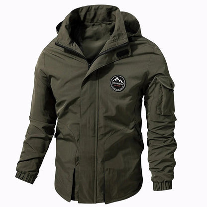 Parka d'extérieur pour homme, imperméable et coupe-vent