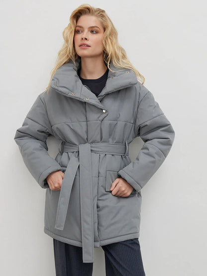 Manteau d'hiver élégant Coupe féminine