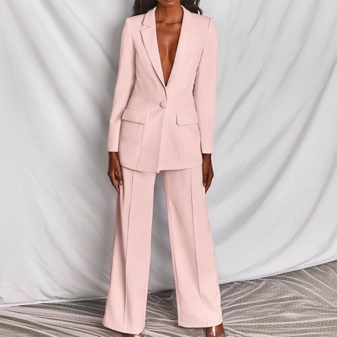 Ensemble élégant tailleur-pantalon femme