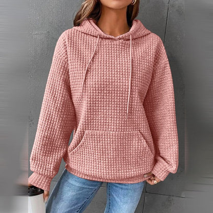 Sweat-shirt à capuche femme chaud hiver classique