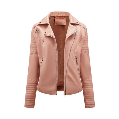 Blouson en cuir élégant pour femme style moderne