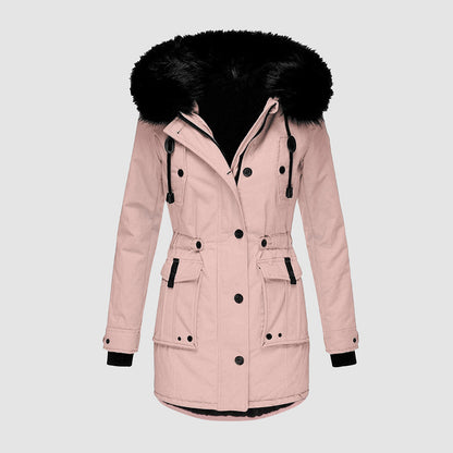 Doudoune Imperméable Femme à Capuche Chaude