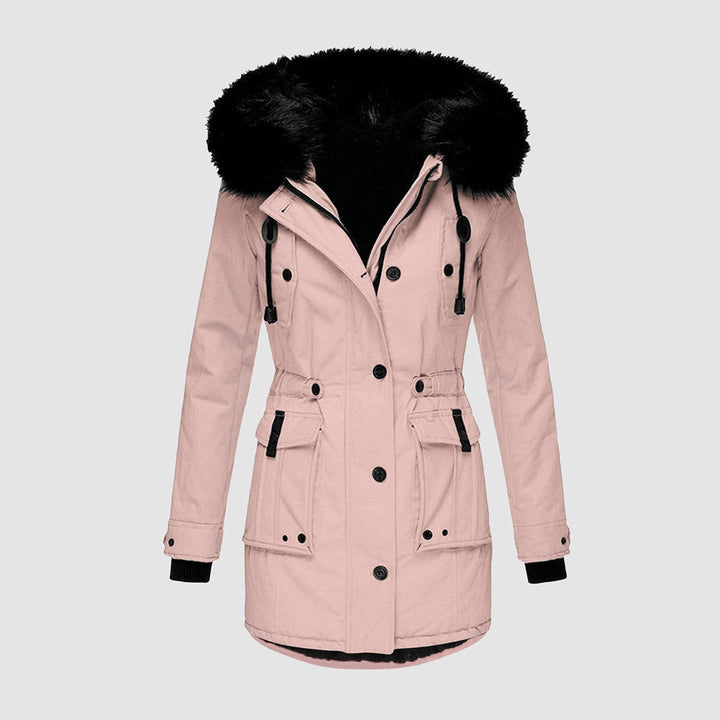 Doudoune Imperméable Femme à Capuche Chaude