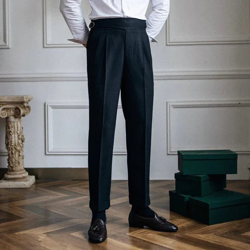 Pantalon droit et confortable pour homme, style décontracté