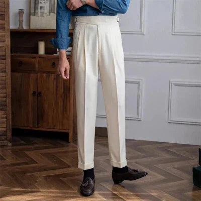 Pantalon droit et confortable pour homme, style décontracté