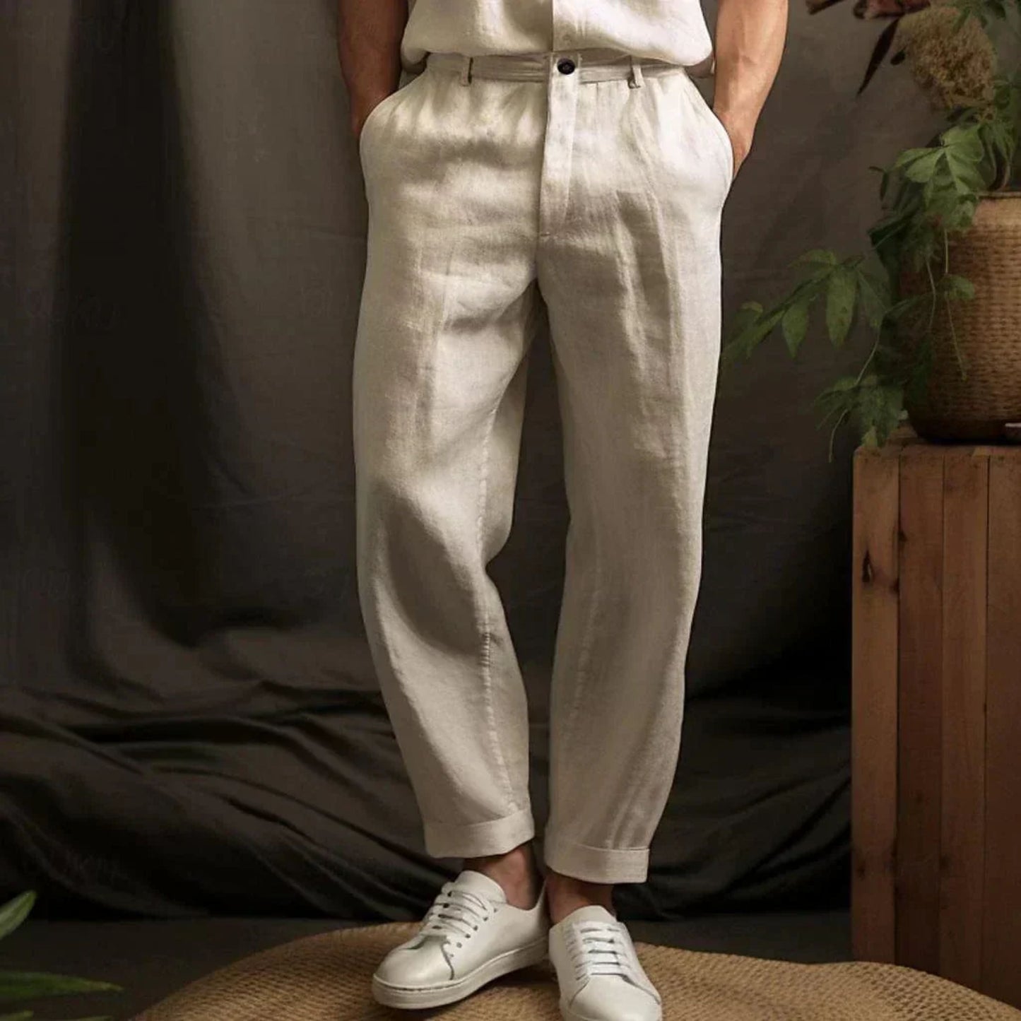 Lockere Leinenhose Sommer Männer - IdealeKleiden