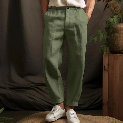 Pantalon en lin ample d'été pour homme