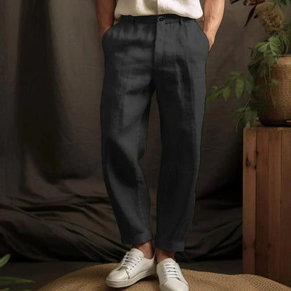 Pantalon en lin ample d'été pour homme