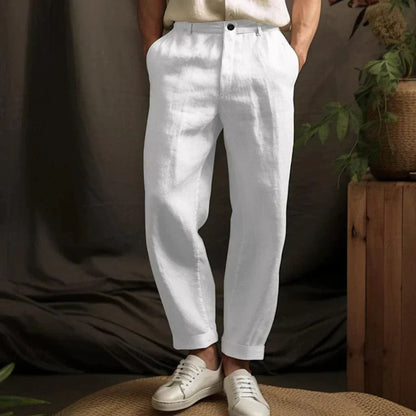 Pantalon en lin ample d'été pour homme