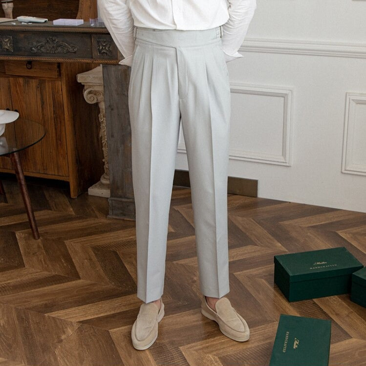 Pantalon plissé élégant pour homme Design moderne