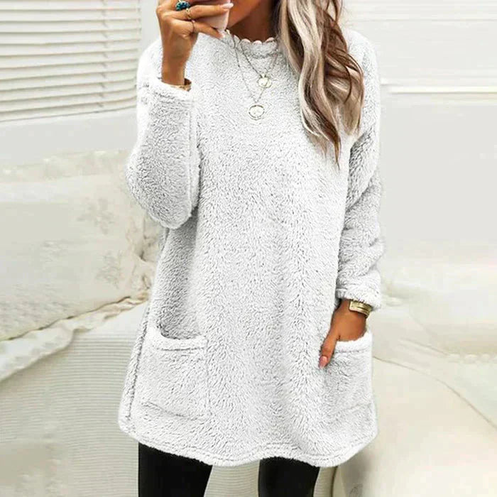 Haut d'hiver doux Pull confortable
