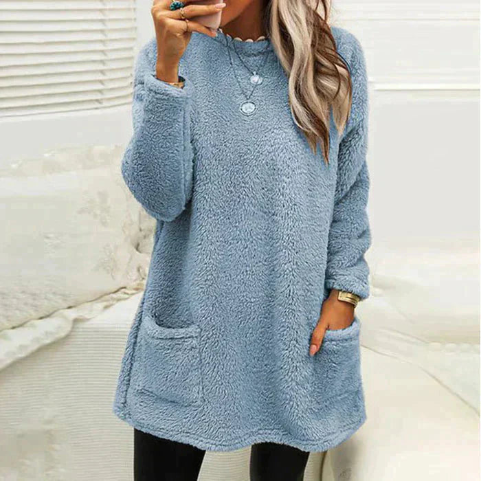 Haut d'hiver doux Pull confortable