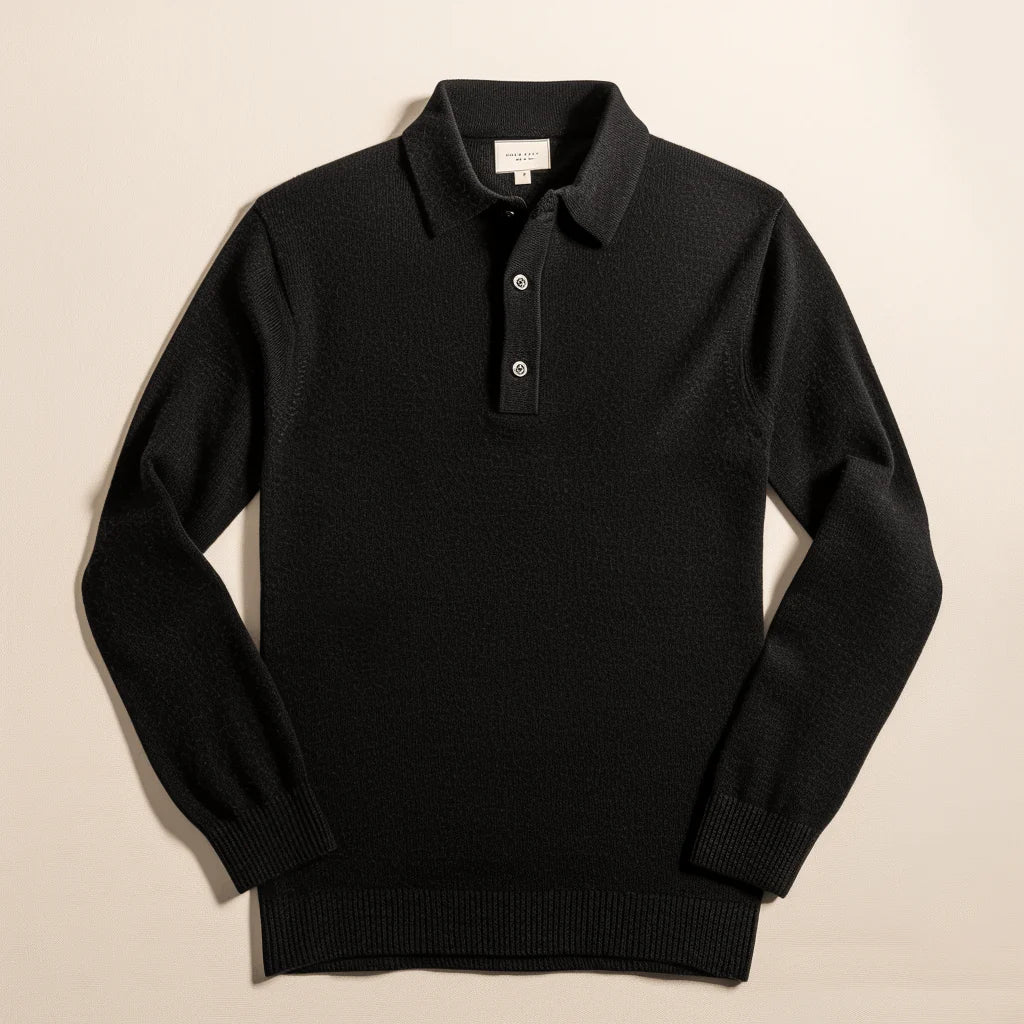 Pull tricoté pour homme, moderne, avec col