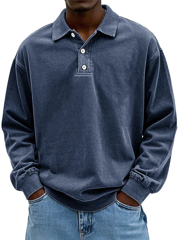 Pull oversize homme col sweat coupe décontractée