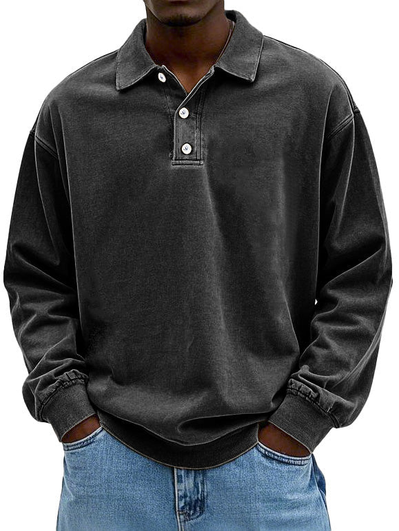 Pull oversize homme col sweat coupe décontractée