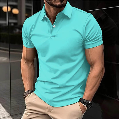 Polo homme manches courtes style moderne