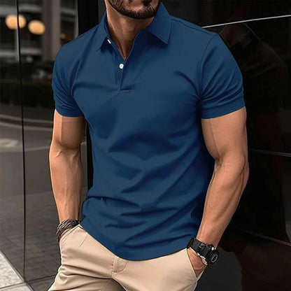 Polo homme manches courtes style moderne