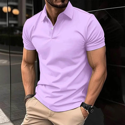 Polo homme manches courtes style moderne