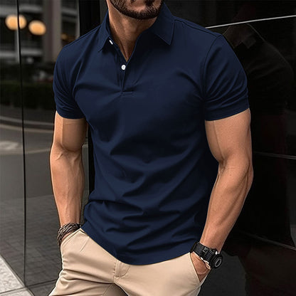 Polo homme manches courtes style moderne