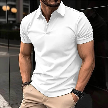 Polo homme manches courtes style moderne