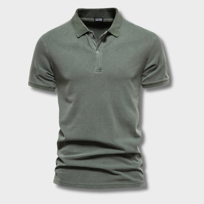 Polo pour homme décontracté moderne semi-boutonné