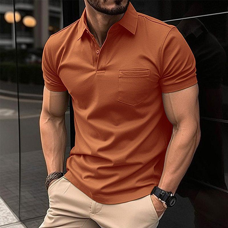 Polo classique à manches courtes pour homme