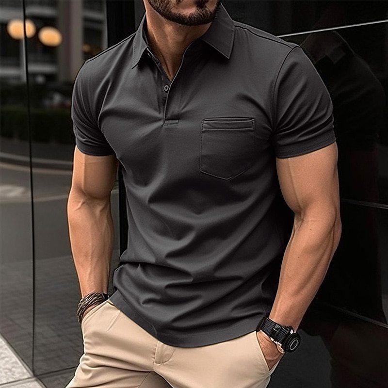 Herren Polo Shirt Klassisch Kurzärmlig - IdealeKleiden