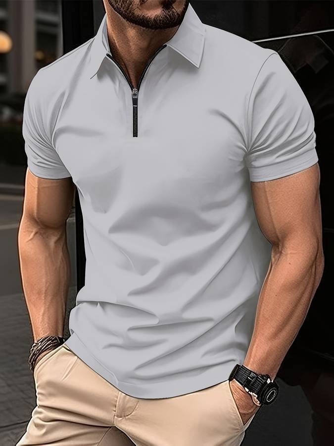 Polo-shirt homme manches courtes design élégant