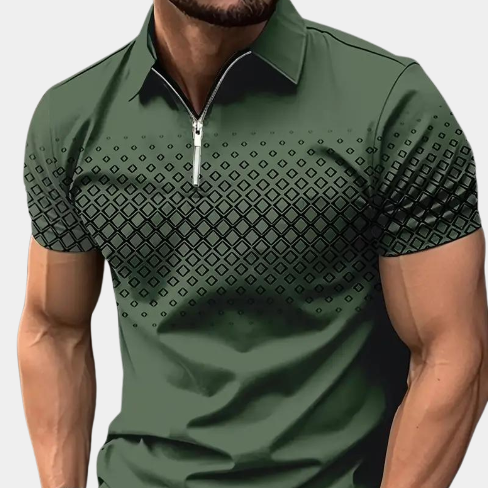 Polo homme à quart de zip élégant
