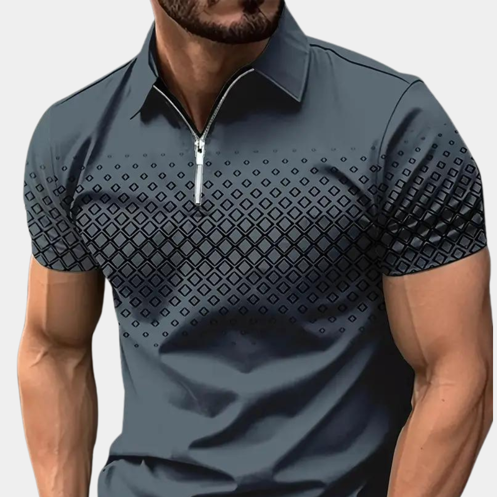 Polo homme à quart de zip élégant