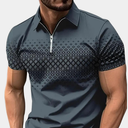 Polo homme à quart de zip élégant