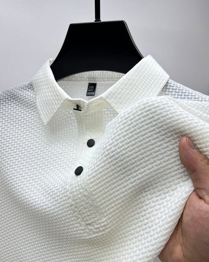 Polo respirant pour homme, col sport