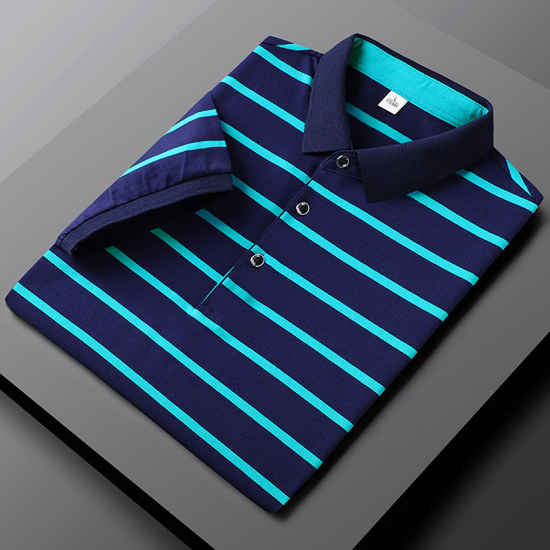 Polo homme rayé classique