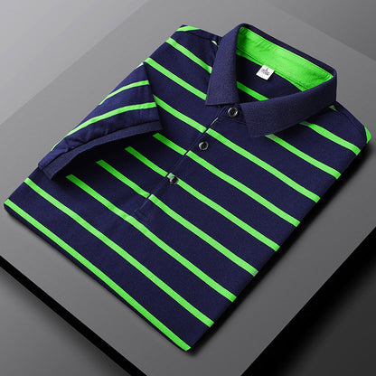Polo homme rayé classique