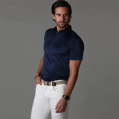 Polo homme manches courtes élégant