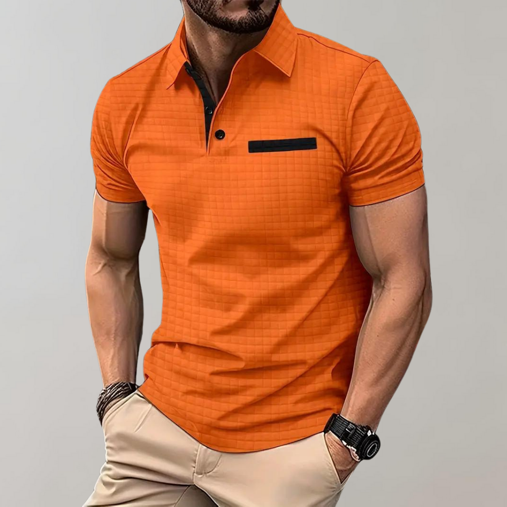 Polo classique à manches courtes pour homme