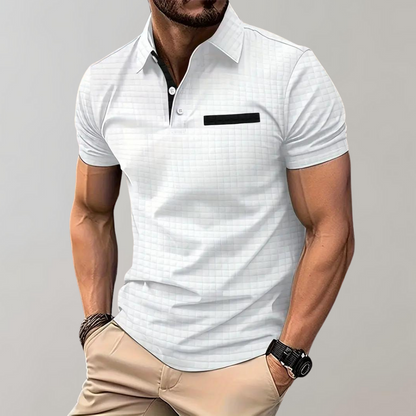 Polo classique à manches courtes pour homme