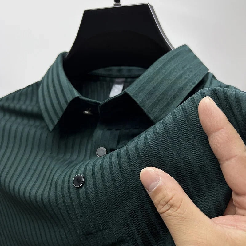 Polo pour homme Manches courtes Boutons Col