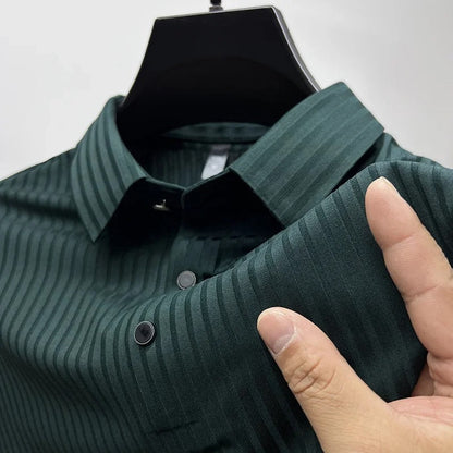 Polo pour homme Manches courtes Boutons Col