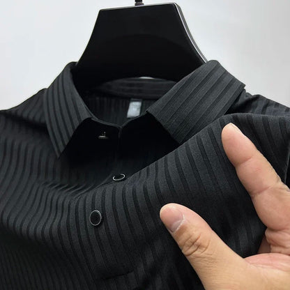Polo pour homme Manches courtes Boutons Col